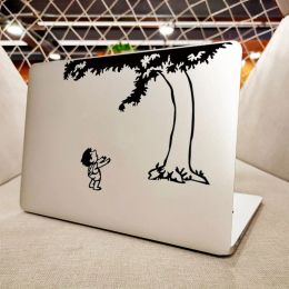 Stands the Law of Attraction Little Newton Laptop Sticker for Book Pro Air 11 13 Retina 15 Inch Book Skin Notebook Decal Decor