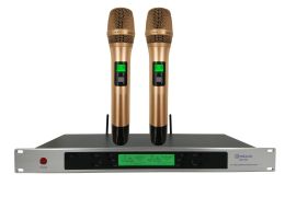 Microphones Micgrain MG7300 wireless microphone KTV handheld microphone gold performance conference room stage professional microphone