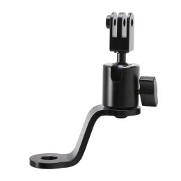 Cameras Aluminium Motorcycle Rearview Mirror Mount Bracket Holder Sports Camera Holder Bracket Compatible with Gopro Hero 9/8/7/6/5 Black