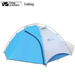 Tents and Shelters Mobi Garden Nature hike Outdoor Camping Tent Travel Rain-proof Double Layer Ultra Light Outer Bracket Easy To Build Tents L48