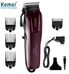 2020 New KEMEI 2600 Professional Electric Beard Shaver 100-240V Rechargeable Hair Clipper Titanium Knife Hair Cutting Machine K2683152