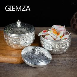 Bowls GIEMZA Bowling Accessories Pet Salad Bowl With Lids Dried Fruit Storage Hors D 'oeuvres Tom Yum Goong Metal Mixing Can