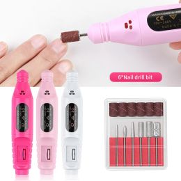 Drills 20000RPM USB Power Electric Nail Drill Machine Manicure Pedicure Drill Set Professional Nail Drill Polishing Equipment Tools