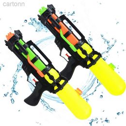 Gun Toys Childrens toy water gun press to spray water summer outdoor beach swimming pool long range battle game toy 240408