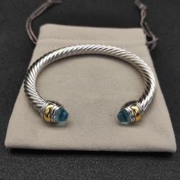 Designer 925 Silver Retro DY Bracelet - 7Mm Classic Multiple Style Bangles For Men & Women, Fashion Jewellery Gift By Eliteyurma 178