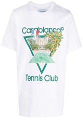 23ss Tennis Club T shirts Men Designer Court Floral Sicilian Tee Couple Hawaiian Short Sleeve T-Shirt Polo4027672