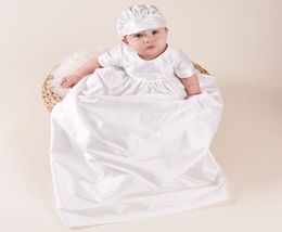 Baby Boys 2 Pieces Christening Outfit White Baptism Christening Suit Newborn Cotton Clothes Set White Check9077124