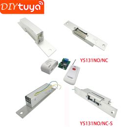 Lock Narrow Door Fail Safe Fail Secure Option NO NC COM Access Control System DIY WiFi Tuya Electric Strike Door Lock