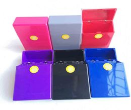 Full Pack 20 Pieces plastic Cigarette Case Storage Box Capacity Holder multiple colors Smoking Accessories Tool9834671