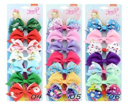 7pcsLot Siwa Hair Bow Unicorn Baby Girls Hair Clip 35inch Bowknot Hairpin Children Girl Barrettes Hairclip Design Hair Accessori4940255