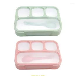 Dinnerware Lunch Box Bento Boxes With Lid For Adults Kids Use Storage Container