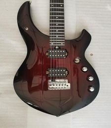 Promotion Ernie Ball John Petrucci Majesty Trans Red Wine Black Center Electric Guitar Tremolo Bridge Passive Pickups 9V Bat9296822