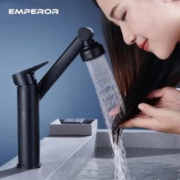 Bathroom Sink Faucets 1080° Mechanical Arm Universal 360°Rotating Faucet Hand Washing Basin Multifunctional Kitchen Toilet And Cold Wash