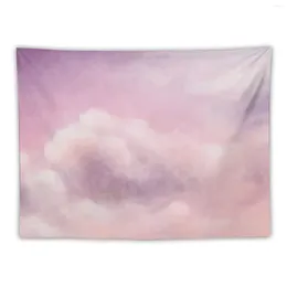 Tapestries Dreamy Pink Clouds Tapestry Kawaii Room Decor Aesthetic Korean Wallpaper Cute