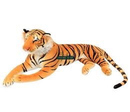 Dorimytrader High Quality 105cm Giant Lifelike Animal Tiger Plush Toy School Pography Props Kids Play Doll DY615928593445