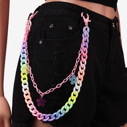 Chains Hip Hop Waist Punk Street Key Chain Metal Pants Hanging Long Trousers Hipster Wallet Belt Keychain Uni Jewelry Drop Delivery Otqyh