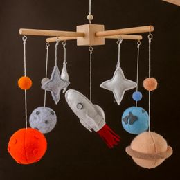 Baby Star Felt Rattles Crib Bed Bell Mobiles Toy 012 Months Musical Box born Toddler For Gift 240408