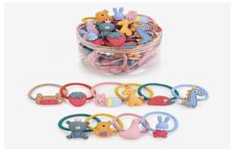 Hair Accessories 202430pcsBag Girls Ties Assorted Animal Candy Fruit Elastic Bands Kids Toddlers Small Ponytail Holder Headdres1976411