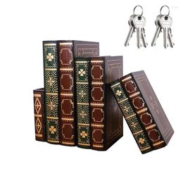 Bottles Book Storage Box 4pcs Shape Organizer Trinket Case Jewelry Keepsake For Table Living Room Home