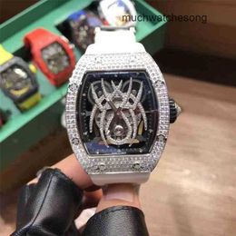 Swiss Luxury Watches Richadmills Mechanical Watch Chronograph Wristwatch 19-01 Automatic Full Drill Case Tape Male Designer Waterproof RGB0