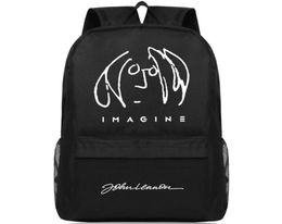 Lennon backpack John day pack Rock band school bag Music packsack Quality rucksack Sport schoolbag Outdoor daypack5441537