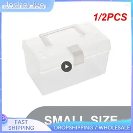 Storage Boxes 1/2PCS Wipes Dispenser Portable Household Mask Box With Lid Transparent Dustproof Holder Wet Tissue