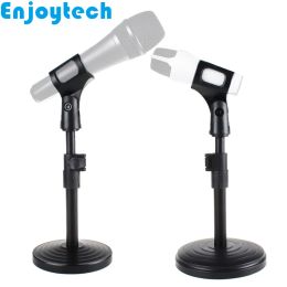 Stand Desktop Mount Holder Stands with Round Base for Microphone Bracket for MIC Recording Blogger