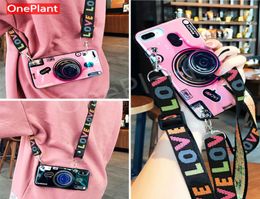 3D Camera lanyard Case For iphone 11 Pro X XR XS MAX 6 7 for Samsung S10 S9 Fashion Fold Holder Silicone Case7286195