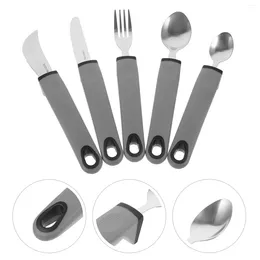 Dinnerware Sets Stainless Steel Cutlery Utensils Weighted Knife Fork Kitchen Silverware Flatware