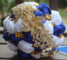 Wedding flowers Rhinstones Bridal Bouquets Bridesmaid Holding Flower Sweet 15 Quinceanera Bouquet Artificial Rose Wedding Bouquet 4842831