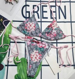 Projektantki bikini setki Kobieta seksowna luksusowy metalowy sieć liter Bikini Summer Szybkie baszynki na plażę Kąpiel Trzypunktowy strój kąpielowy