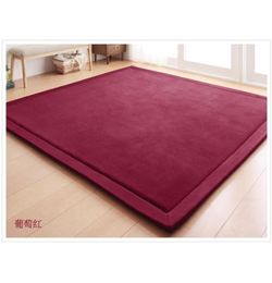 New 2CM Thick Play Mats Coral Fleece Blanket Carpet Children Baby Crawling Tatami Mats Cushion Mattress For Bedroom 2104013581058
