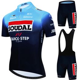 QUICK STEP Cycling Clothes Clothing Mens Sets Summer Mountain Bike Jersey Uniform Men Set Mtb Tricuta Man Road Shorts 240408