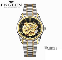 Women Watches Automatic Mechanical Ladies Watches Female Tourbillon Clock Gold Fashion Skeleton Watch Top Brand Wristwatch Relogio6133833