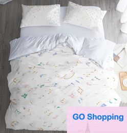 All-match 3d Digital Printing Sanding Duvet Cover New Spring and Summer Bed Sheet Three-Piece Bedding Sets