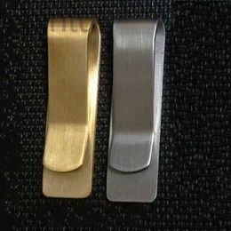 Money Clips 5PSCThickened Stainless Steel Pure Copper Banknote Clip Excellent Metal Paper Clip Low Price Clearance Sale 5CM*2CM*1.5CM 240408