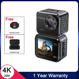 Cameras 2022 Action Camera 4K 30fps HD 1080P 20MP 10M Body Underwater WiFi 170D Helmet Video Recording Mini Cameras Sports DV Cam