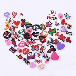 Shoe Parts & Accessories Selling Valentines Day Style Clog Charms Soft Pvc Custom For Drop Delivery Shoes Dh7Of