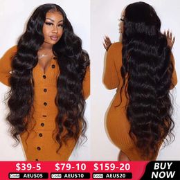 30 32 Inch Body Wave Lace Front 13x4 13X6 HD Frontal 5X5 Glueless Closure 360 Human Hair 240401