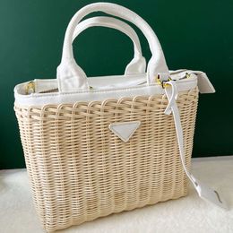 Straw Beach Bag Designer Advanced Woven Tote Summer Sunshine Holiday Shopping Bags Crossbody Shoulder Handbag With Strap s