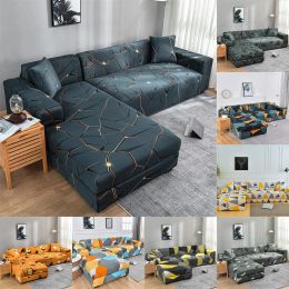 gereedschap Elastic Sofa Covers for Living Room Stretch Slipcovers Sectional Couch Cover L Shape Corner Armchair Cover 1/2/3/4 Seater Covers