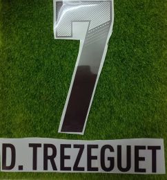 accessories #7 D.Trezeguet NamesetCan DIy Custom Any Name Number Printing Iron ON Soccer Patch Badge