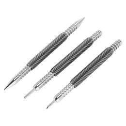 Drills 3 Pcs Nail Set And Hinge Pin Tool Center Punch Spring Loaded Nail Set For Door 1/32 Inch 1/16 Inch Dual Head, 1/8 Inch