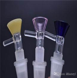 amber green pink Colourful 14mm or 188mm male Pinch Bowl with Handle Direct Inject Snapper 145mm 19mm male bong Bowl8817164
