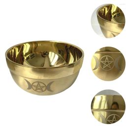 Bowls Mixing Bowl Sacrifice Tool Brass Decor Water Pentagram Sacrificial Utensil Stainless Steel Witch