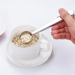 Coffee Scoops Thicken Spoon Stainless Steel Measuring Standard Capacity 2 In 1 Seal Strong Opening And Closing Force Long Handle