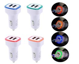 Adapter 21A For Dual Light Led Charing Car Charger Ports Universal USB 5V Cell Phone Kkmeg4322224