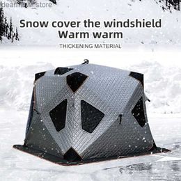 Tents and Shelters YOUSKY Camping Outdoor Fishing Cube Winter Cotton Tent Sauna Keep WarmIce Fishing Tent Customizable Chimney Customised Size L48