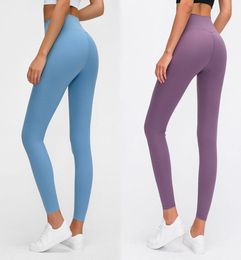 Solid Color Women Designer Leggings High Waist Gym Wear Elastic Fitness Lady Overall Full Tights Workout Womens Sweatpants Yoga Pa6086549