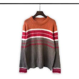 Mensagens de designer de masculino Cardigan Sweaters da moda Retro Cardigan Men Sweater Borderyer Round Neck Jumpera30